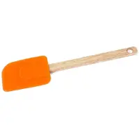Orion Serie - Siliconen Kookspatel - 26,5 cm - Hittebestendig - Houten Handgreep