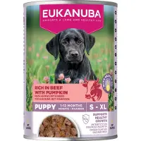 Eukanuba 3+1 Gratis: Hondenvoer Nat Life Care Dog Puppy Rund En Pompoen 400 Gr