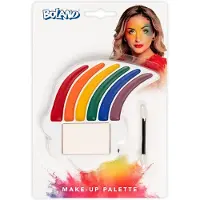 Boland Make up palet | regenboog (rood, oranje, geel, groen, blauw, paars)