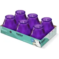Bolsius - Twilight - Kaars in glas - Patio - Paars - Tray 6 - 70 branduren - Halloween