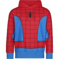Spider-man - Marvel Trui met capuchon - Suit - S tot XXL - voor Mannen - blauw-rood - Maat S
