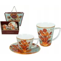 CARMANI Mokkakop & Mok Set - Van Gogh Zonnebloemen - Porselein
