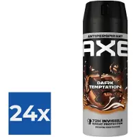 Axe Deodorant Spray Anti Transpirant Dark Temptation 150 ml - Voordeelverpakking 24 stuks