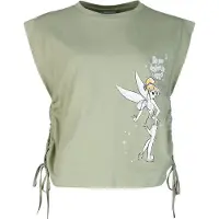 Peter Pan - Disney Top - Tinker Bell - Never Grow Up - M tot XXL - voor Vrouwen - olijf | Maat XL