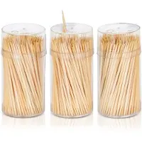 SuperMerchantEU - Bamboe Cocktailprikkers - 6,5 cm - 3x200 stuks