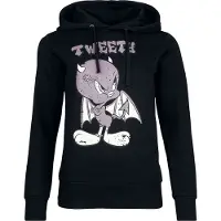 Looney Tunes Trui met capuchon - Tweety - S tot XXL - voor Vrouwen - zwart | Maat M