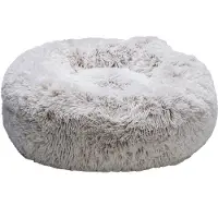 Beeztees Siba - Orthopedische Hondenmand - Donut Hondenmand - Fluffy - Beige - 60x60x25 cm