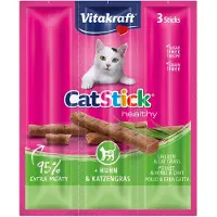 Vitakraft Catstick Healthy met kip & kattengras kattensnack 10 x 3 sticks