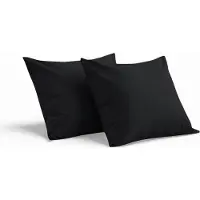 Kasteel - Kussenslopen - 60x70 cm - Zwart - 100% Katoen - Set Van 2 Stuks