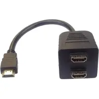PremiumCord kphdma-6 HDMI kabel HDMI Type A (Standaard) 2 x HDMI A (F) Zwart (HDMI)