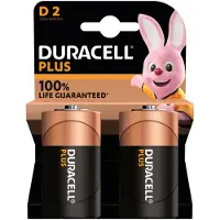 Duracell 3x Alkaline Batterijen Plus 100 D 2 stuks
