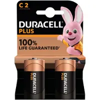 Duracell Alkaline Plus C-batterijen 2 stuks