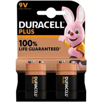 Duracell Batterij Plus 9Volt - 10 verpakkingen a 2 stuks (20 batterijen)