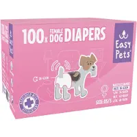 EASYPETS hondenluiers teef Xs/s 100 st