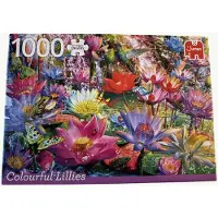 Jumbo Premium Quality Puzzel – Colorful Lilies – 1000 Stukjes – Kleurrijke Bloemen – Lelies