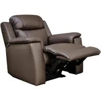 Vente-unique Relaxfauteuil EVASION van leer - bruin