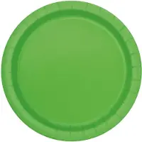 Unique Feestborden Lime 22,8 Cm 16 Stuks