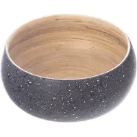 Orion - Bambuskom - 14 cm - Grijze Granietlook - Handgemaakt