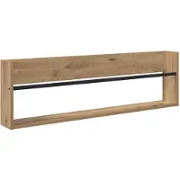 vidaXL Tijdschriftenrek Artisan Eiken 100 x 12 x 30 cm Bewerkt hout