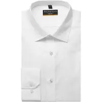 REDMOND Slim Fit Overhemd wit, Effen
