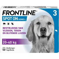 Frontline Vlooiendruppels Spot On Voor Honden 20-40 Kg 3 Stuks
