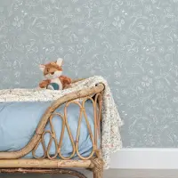 Little Dutch Non-Woven Behang - Forest Wonders - Denim Blue