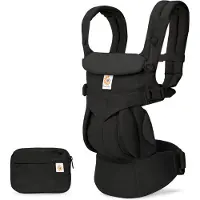 Ergobaby Voetenzak - Omni 360 - Katoen - Puur Black - - 0-4 jaar (56-104) - Draagzakken