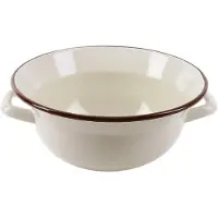 Orion - Retro Geëmailleerde Keukenkom - 26 cm - 2,5 l - Beige