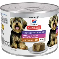 Hill's Pet Nutrition Science Plan Adult Sensitive Stomach & Skin Small & Mini Mousse - Kalkoen