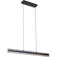 QAZQA Moderne hanglamp zwart met smoke glas incl. LED Easylift - Catch