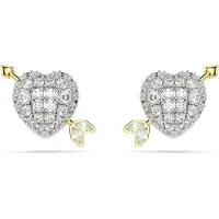 Swarovski Oorbellen goud / zilver / transparant