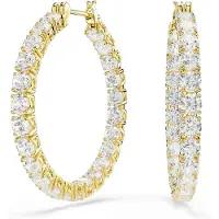 Swarovski Oorbellen 'MATRIX' goud / transparant