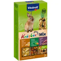 Vitakraft Trio-Mix Konijn Popcorn, Groente & Noot