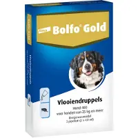 Bolfo Gold Anti Vlooiendruppels Hond Vanaf 25 kg 2 pipetten
