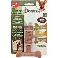 Spot Bam-Bones Easy Grip veilig kauwbot hond (rundsmaak) S x4