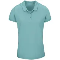 Sols Dames/Dames Planet Piqué Biologisch Poloshirt (Zwembad Blauw)
