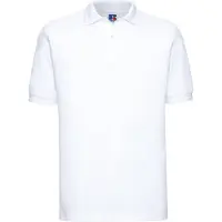 Russell athletic Russell Heren Ripple Collar & Manchet Poloshirt met korte mouwen (Wit)