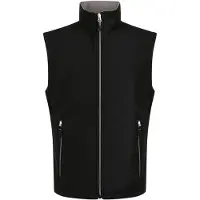 Regatta Heren Ascender Softshell 2-laags bodywarmer (Zwart/Minaalgrijs)