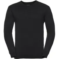Russell athletic Russell Collection Heren Gebreid V Hals Sweatshirt (Zwart)