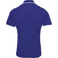 Premier Herencontrast Coolchecker Polo Shirt (Koninklijk/Wit)