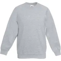 Fruit Of The Loom Kinderen Unisex Raglan mouwen Sweatshirt (Heather Grijs)