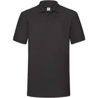 Fruit Of The Loom Heren 65/35 Zwaargewicht Poloshirt (Zwart)