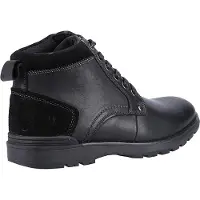 Hush puppies Heren Dean Leren Laarzen (Zwart)