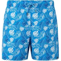 Regatta Heren Loras Leaf Seersucker Zwemshort (Elysium Blauw)