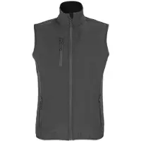 Sols Dames/dames Falcon Softshell gerecyclede bodywarmer (Houtskool)
