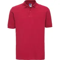Russell athletic Russell Heren 100% Katoenen Korte Mouw Poloshirt (Klassiek rood)