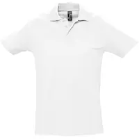 Sols Heren Lente II Korte Mouw Zwaarlijvig Poloshirt (Wit)