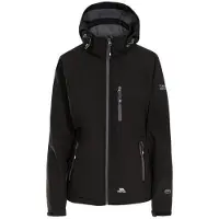 Trespass - "Bela II" softshell jas voor dames, model TP3440 (maat XS), kleur zwart