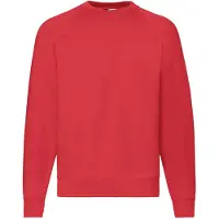 Fruit Of The Loom Heren Raglan Mouwen Belcoro Sweatshirt (Rood)