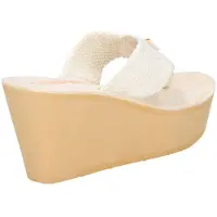 Rocket dog Dames/dames duikers Webbing Slip On Wedge Sandalen (Crème)
